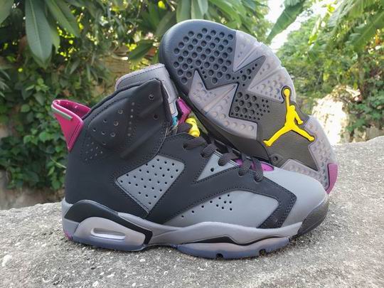 (image for) Air Jordan 6 Retro Bordeaux CT8529-063 Shoes Black Grey Purple-13